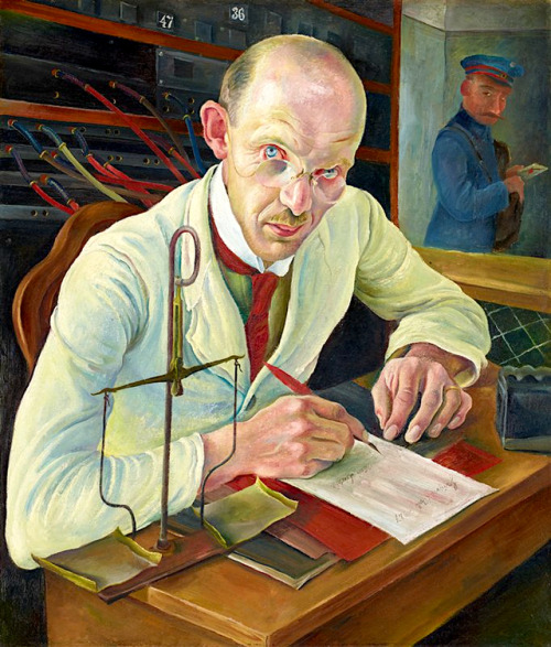 amare-habeo: Albert Birkle (Austrian/German, 1900-1986) The Telegraph Operator (Der Postagent Hausle