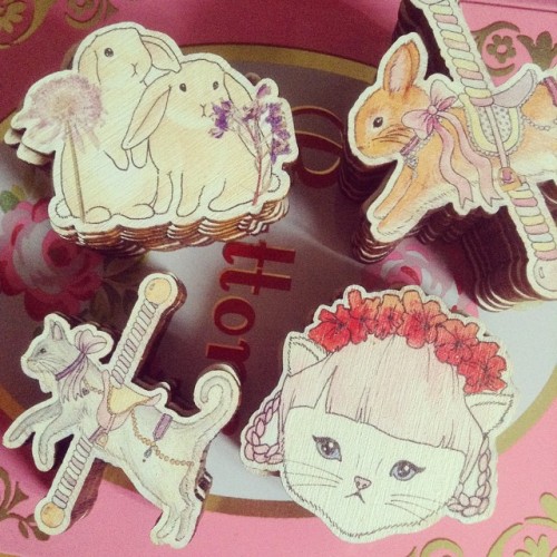 cupcakesloveme: Finally got some more bunnies and kittens cut for Dolly Darling, also decided to get