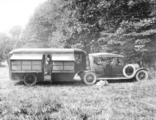 vintageeveryday:20 amazing vintage photographs of tent camper trailers in the 1920s.