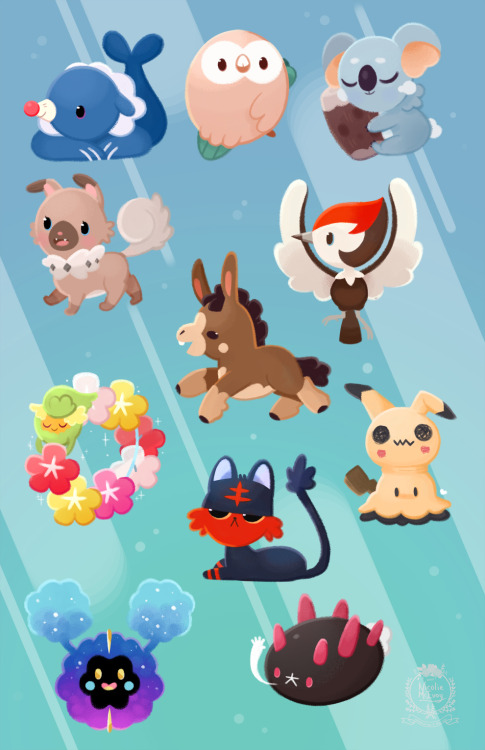 I’ve finally finished gen 7 of pokemon cuties!  This project only too me an entire year t