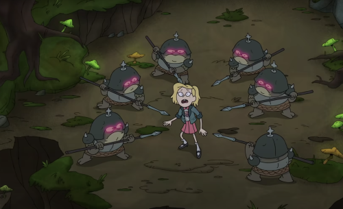 The calamity trio waking up in Amphibia