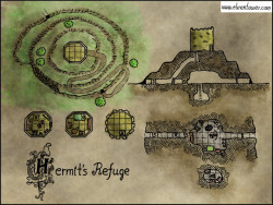 tabletopresources:  Hermit’s Refuge from Elven TowerCheck out Tabletop Gaming Resources for more art, tips and tools for your game!