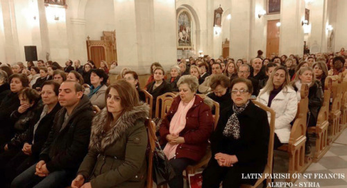 “Stations of the Cross” ceremony at the St. Francis of Assisi Church (est. 1937), Aleppo