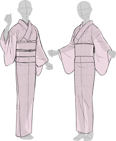 Porn tanuki-kimono:  Kimono drawing guide ½, photos