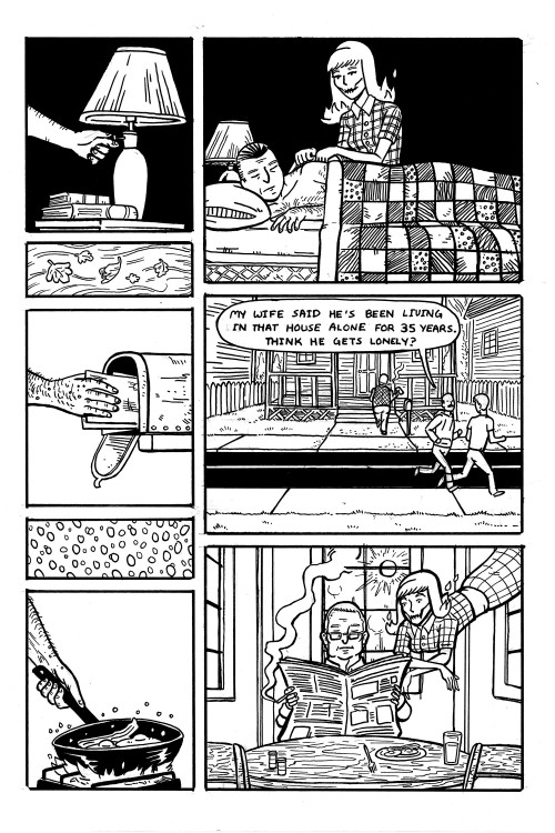 tandem-liber:  chasingcomics:  The Man Who Lives Alone My Intro to Comics final about ghosts and love.  I really really really like this comic. 