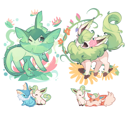 charamells:  Eeveelution fusions