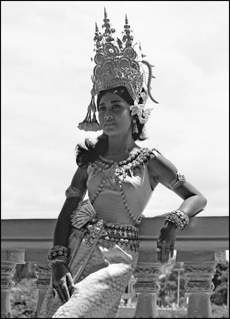 Cambodian Princess Buppha Devi in Traditional Dancing Costume