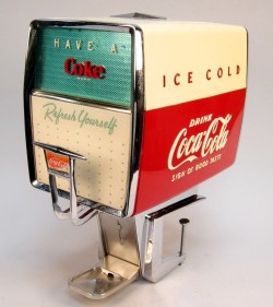 midcenturymodernfreak:  It’s The Real Thing | Vintage Coke Machine - Via 