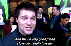 peetamellarkthebaker:  And tell me about working with Zoey, who plays your love interest