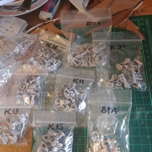I got my package of 15mm scifi from Ground Zero Games for use in Stargrunt II. All of this, without 