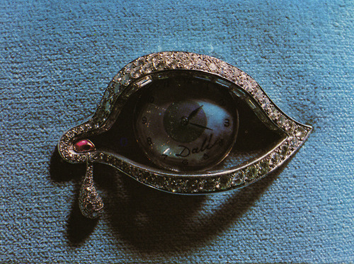  Salvador Dalí — The Eye of Time, 1949, platinum, rubies, and diamonds 