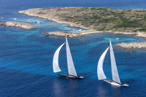 spiritofsailing: J-Class “Rainbow” and “Ranger”