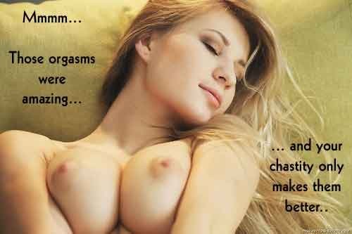 imafemdom:  Orgasms are always more amazing when my chastity bitch doesn’t get
