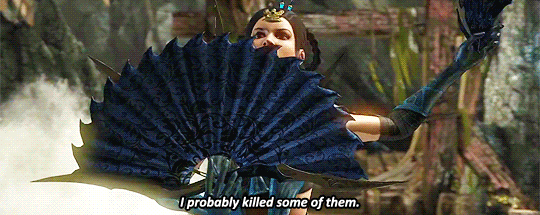 mortalkombatdaily:  kitana vs kenshi. anonymous request.
