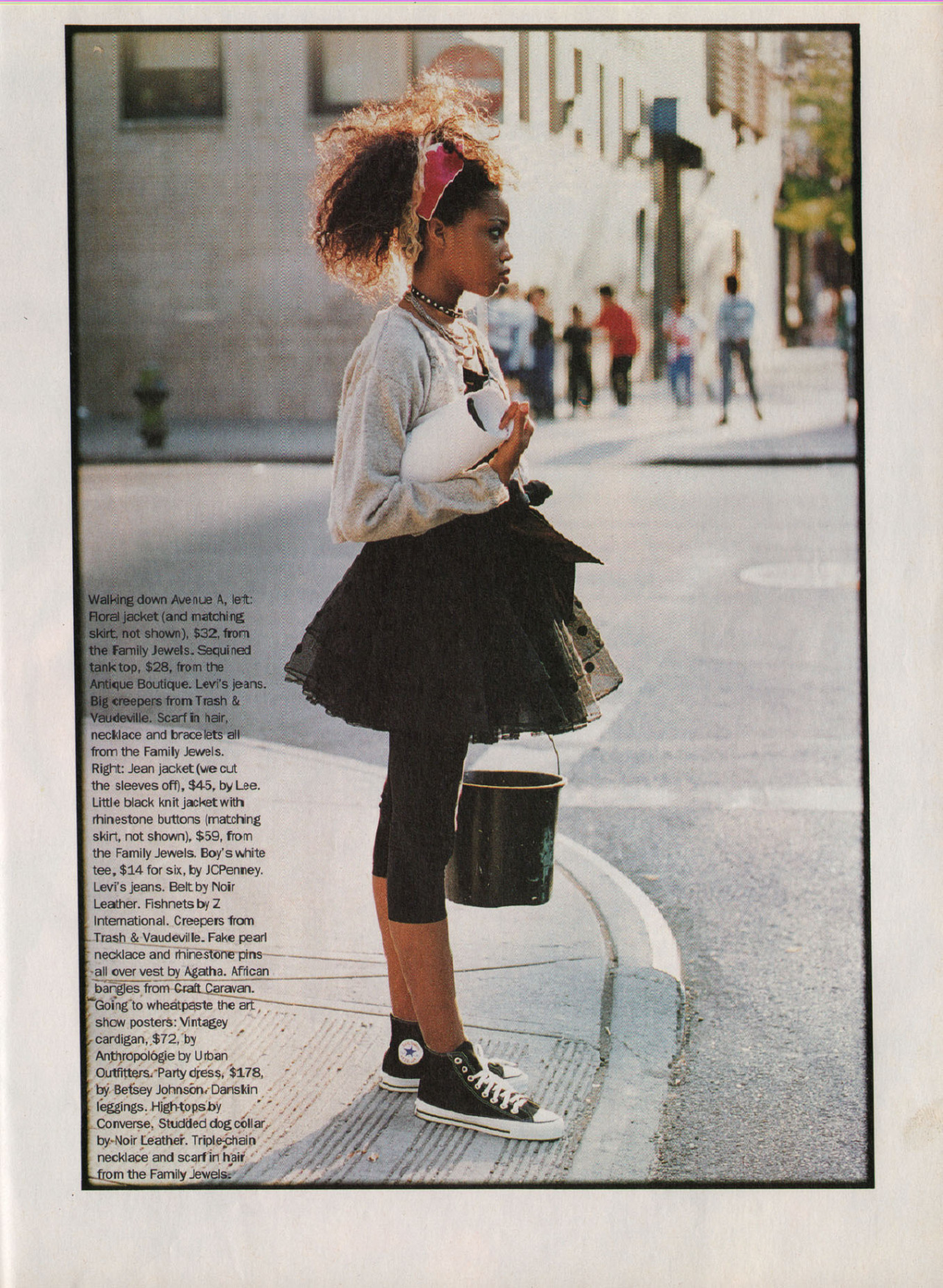 full-o-sass:  “Circa ‘83″ fashion spread, from Sassy, September 1994. 