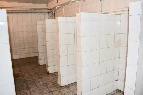 A selection of shower rooms from the dormitories of the Ukrainian State University of Food Technolog