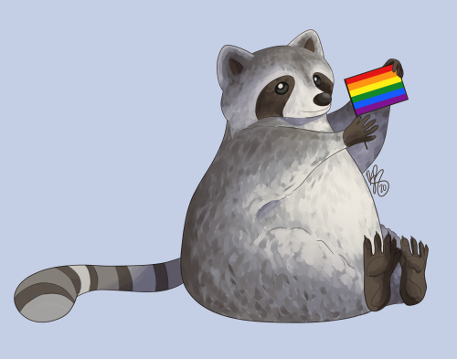 Happy Pride Month!!! We are starting the month with pride raccoons! :)