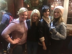 roosterteeth:  It’s #RWBY reunited in London! Lindsay Jones (Ruby), Kara Eberle (Weiss), Arryn Zech (Blake), and Barbara Dunkelman (Yang). 