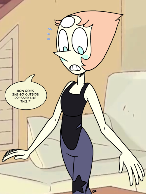 eyzmaster:  Steven Universe - Pearl 18 by theEyZmaster  More costume swaps!     @slbtumblng ;3