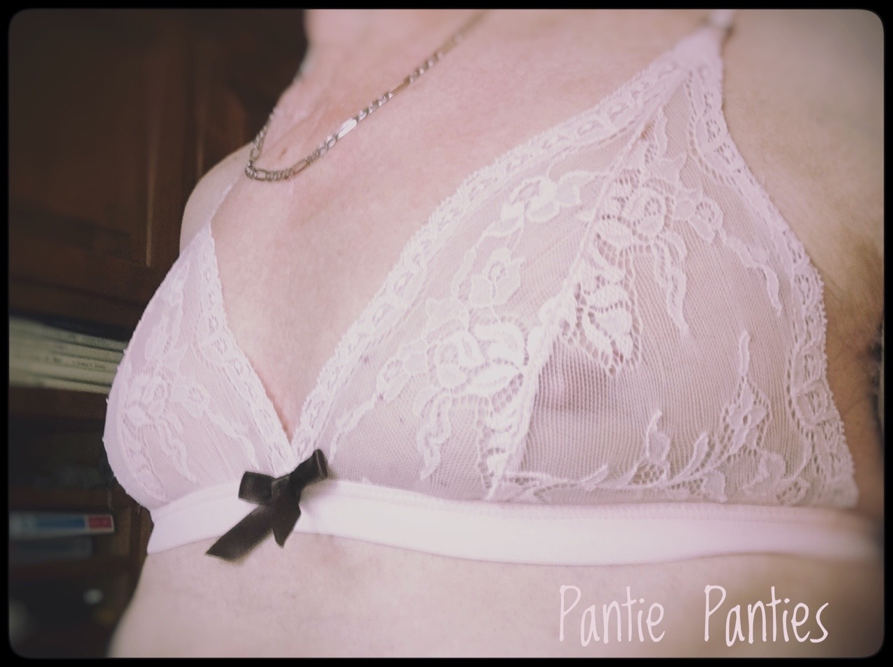 pattiespics:You can peek at more of Pattie’s Panties, Bras  and Sissy Dick  here