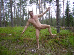 Naked in a finnish forest looks like you