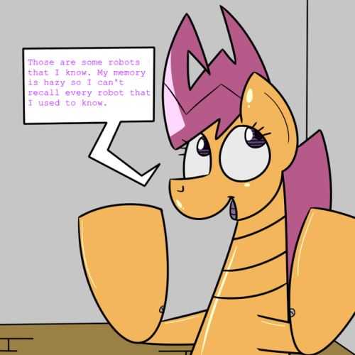 ask-scootabot:Knew these three by memory. Good to know that something still kind of works right.Wait. I was answering something? :O