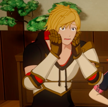 mind–master:  Oscar-Ozpin: Does a insane twirly backflip onto a chair.Juane:Absolutely shockedRuby:Shocked and a little bit frightened but also thinks it’s coolRen:Shocked and doesn’t know how to process what he just sawNora:Not impressed. She