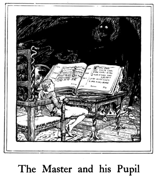 John D. Batten (1860-1932), ‘The Master & his Pupil’, from “English Fairy Tale