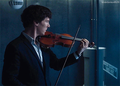 whenisayrunrun: Sherlock and his violin