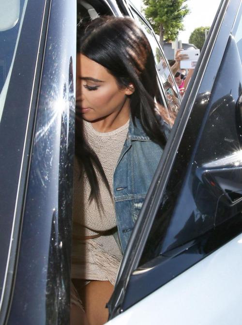 Kim Kardashian white panties upskirt