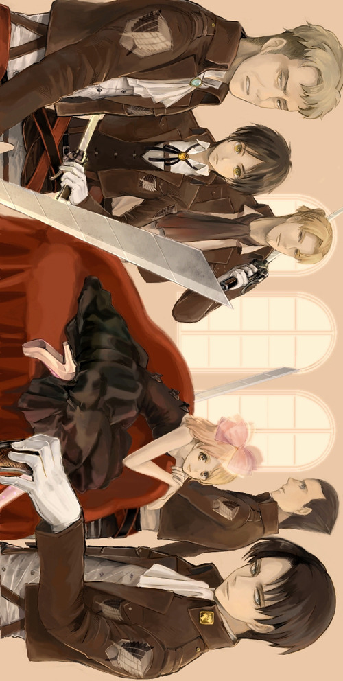 sincerely-petra:  reiner—braun:  リヴァイはん by みろお  