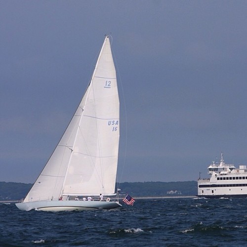 12meterchartersnewport:  Happy Weekend! We are #sailing aboard this beauty at 3:00pm today. Come aboard with us! #sailingnewport #newportri #columbia #12meter #americascup