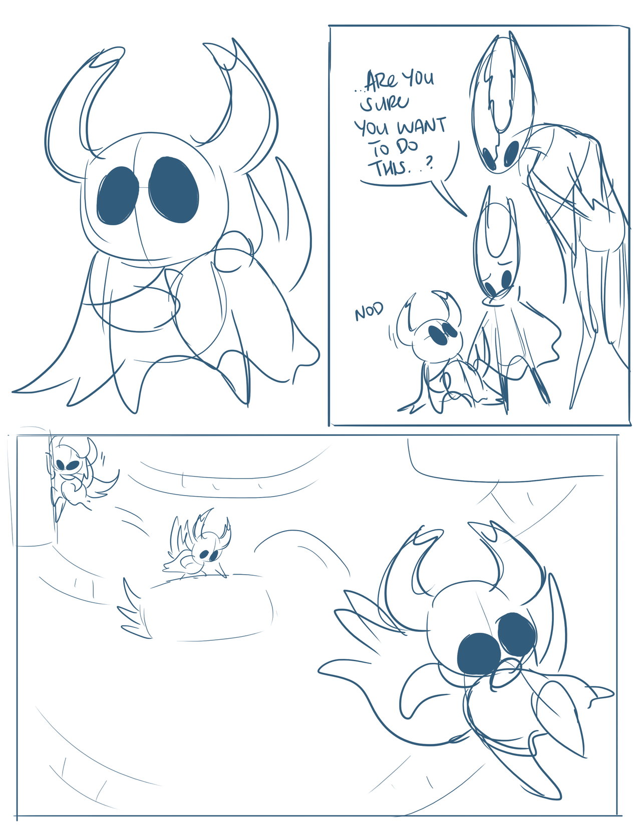 pickles4nickles:  Did some thumbnails for a comic that I’ll probably never actually
