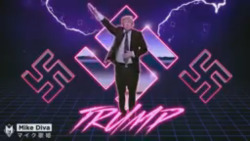 vapebleach:  T R U M P O R W A V E   That looks awesome, he should use that.