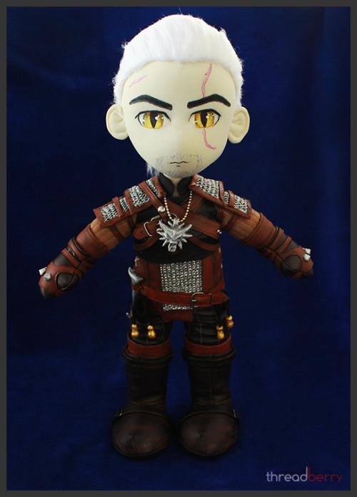 the-witcher: the-witcher:So my lovelyfriend threadberry made me this beautiful Geralt plushie! He 