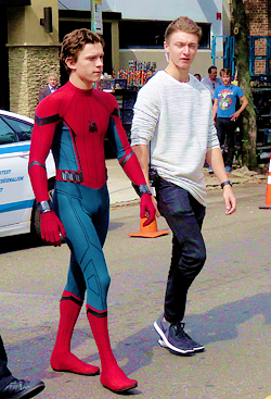 spideycentral:  Tom Holland with the Spider-man