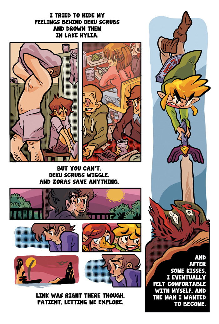 colemanengle:  here is an old comic i did when skyward sword came out! just realized