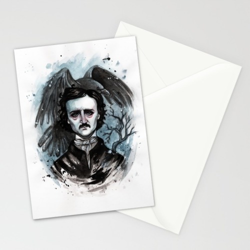 For Halloween king of horror Edgar Allan Poe in my shop society6.com/blackfury