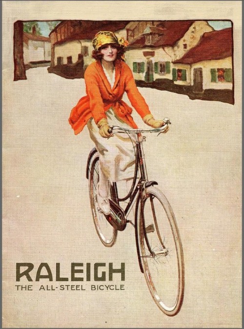 Vintage cycling posters women