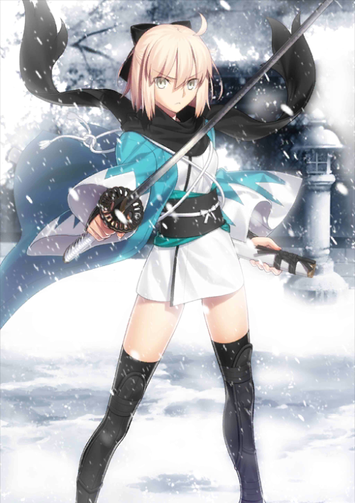 Sex rockxas-alter:  Okita’s card art from FGO. pictures