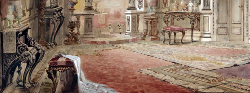 speciesbarocus:Georg Janny - Interior. Details.