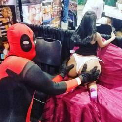 Deadpool molesting my doll. #exxxoticachi