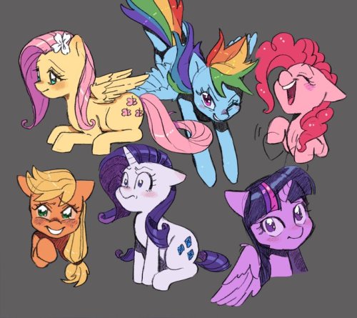 texasuberalles: Mane 6 by Char