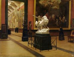 hadrian6:  Interior of the old Museum. Henri Joseph Van Dyck. Belgian. 1849-1934. oil on canvas. http;//hadrian6.tumblr.com 