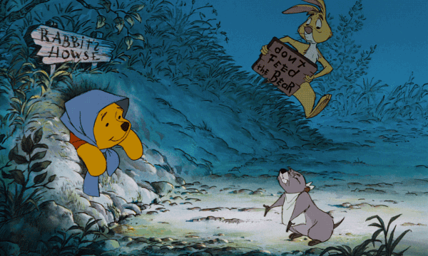 Don’t feed the bear.
The Many Adventures of Winnie the Pooh (1977)