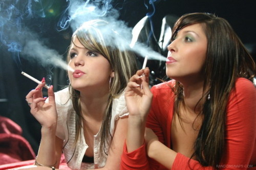 Love watching these two smoking Gabi and Samantha from randomsnaps