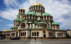 steinkyle:  St. Alexander Nevsky Cathedral, Sofia, Bulgaria. One of the largest Eastern Orthodox cathedrals in the world. 