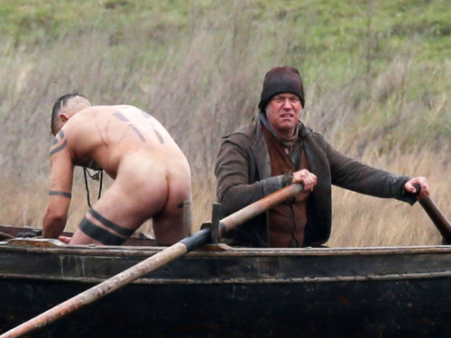 famous-naked-male:  Tom Hardy naked on the set of Taboo