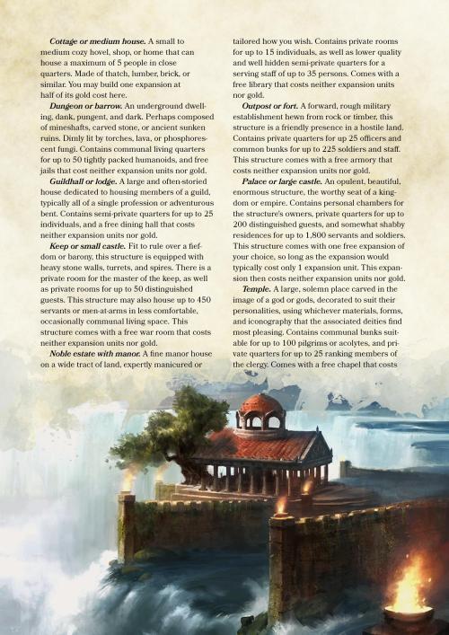 zunadahalforcbarbarian: dnd-5e-homebrew:Fortresses, Strongholds and Temples for Players Part 1 I lov