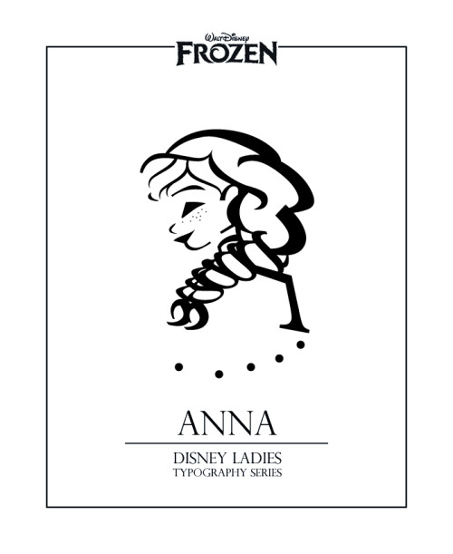 krys-arts:Princess Anna Disney Ladies Typography Series